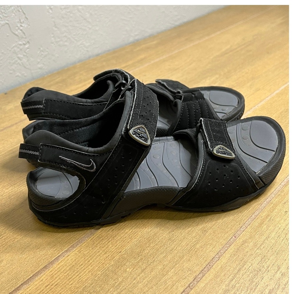 Nike ACG Sandals Mens‎ 7 Black 305323-001 All Conditions Gear Hiking Sport Trail